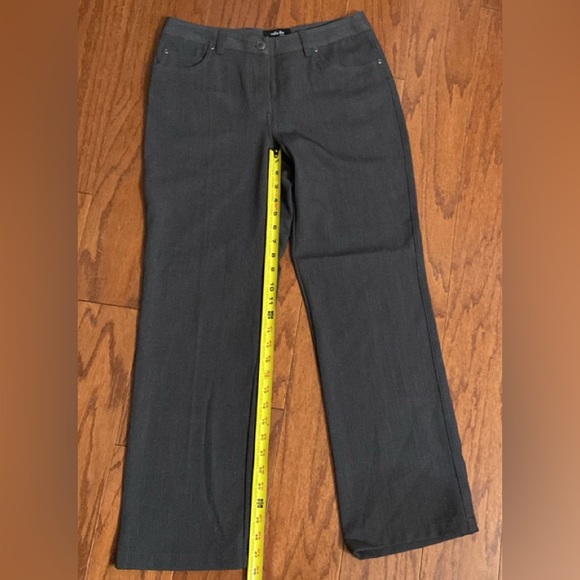 Rafaella petite gray/charcoal pants. Size 6P - Picture 11 of 12